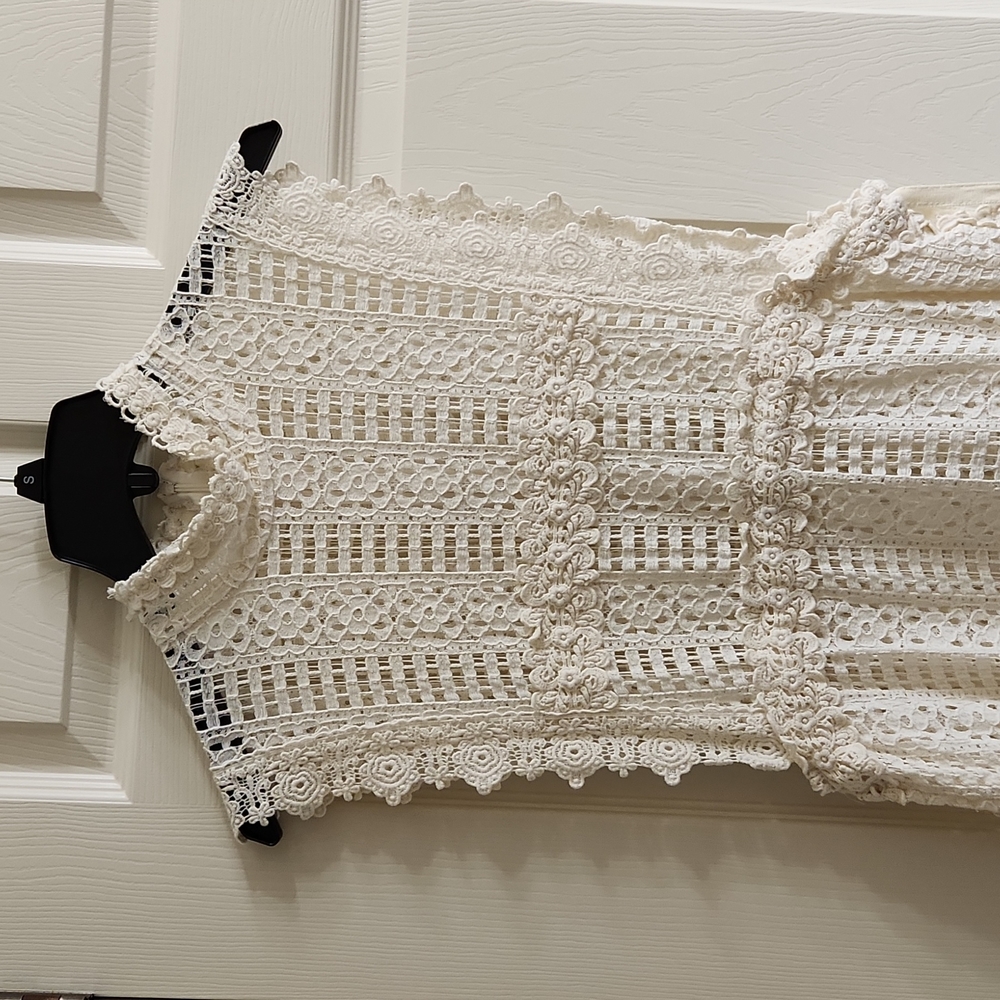 Cream Lace Dress Vintage